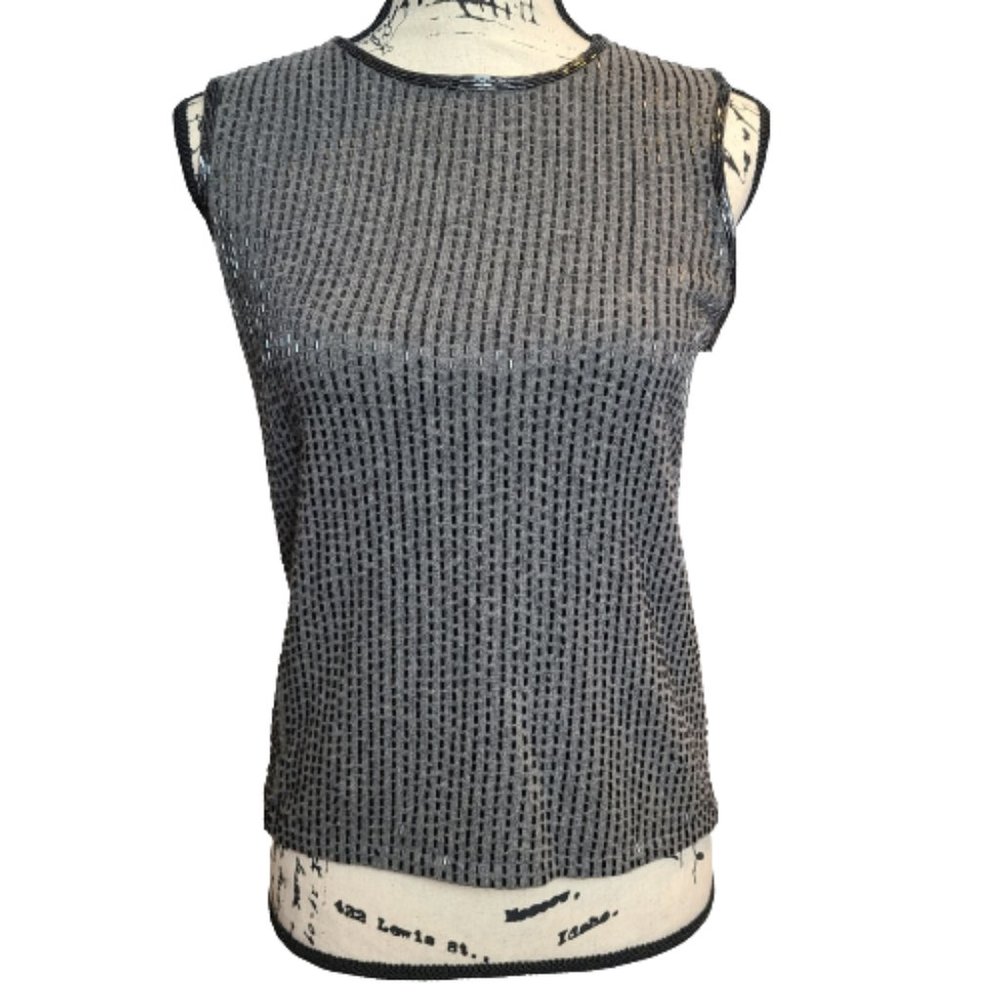 Ralph Lauren Beaded Merino Wool Blouse - Picture 2 of 11